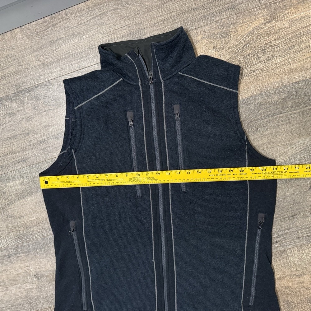 Kuhl Mens XL Navy Blue Interceptr Vest‎ Full Zip Fleece Outdoor Hiking Pockets - Picture 8 of 8